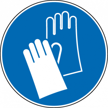 "Handschutz benutzen" - DIN EN ISO 7010, M009