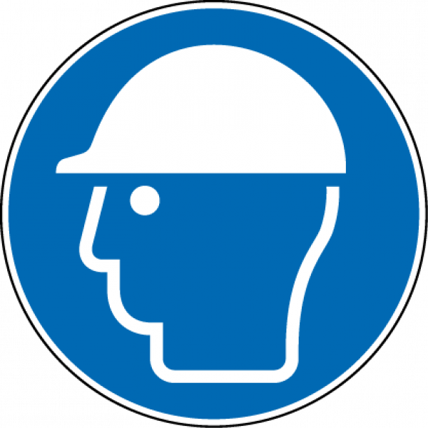 "Kopfschutz benutzen" - DIN EN ISO 7010, M014