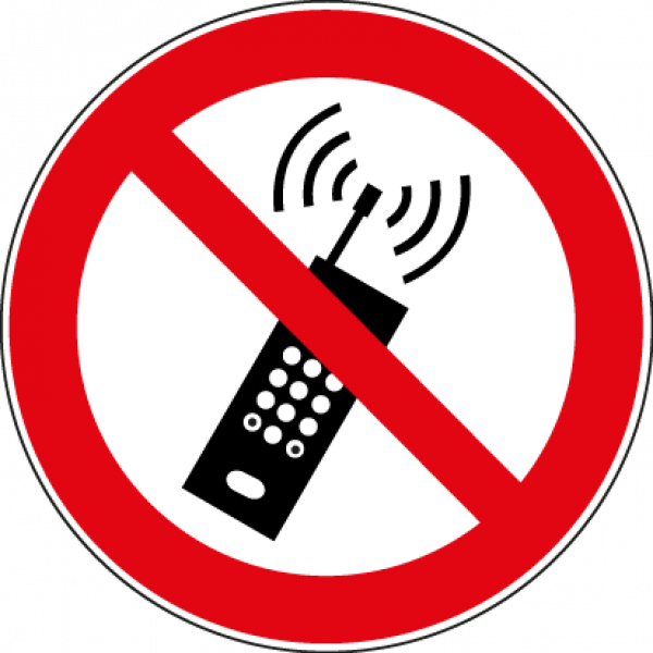 "Mobilfunk verboten" - DIN EN ISO 7010, P013