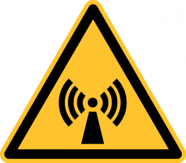"Warnung vor elektromagnetischen Feldern" - DIN EN ISO 7010, W005