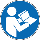 "Anleitung beachten" - DIN EN ISO 7010, M002